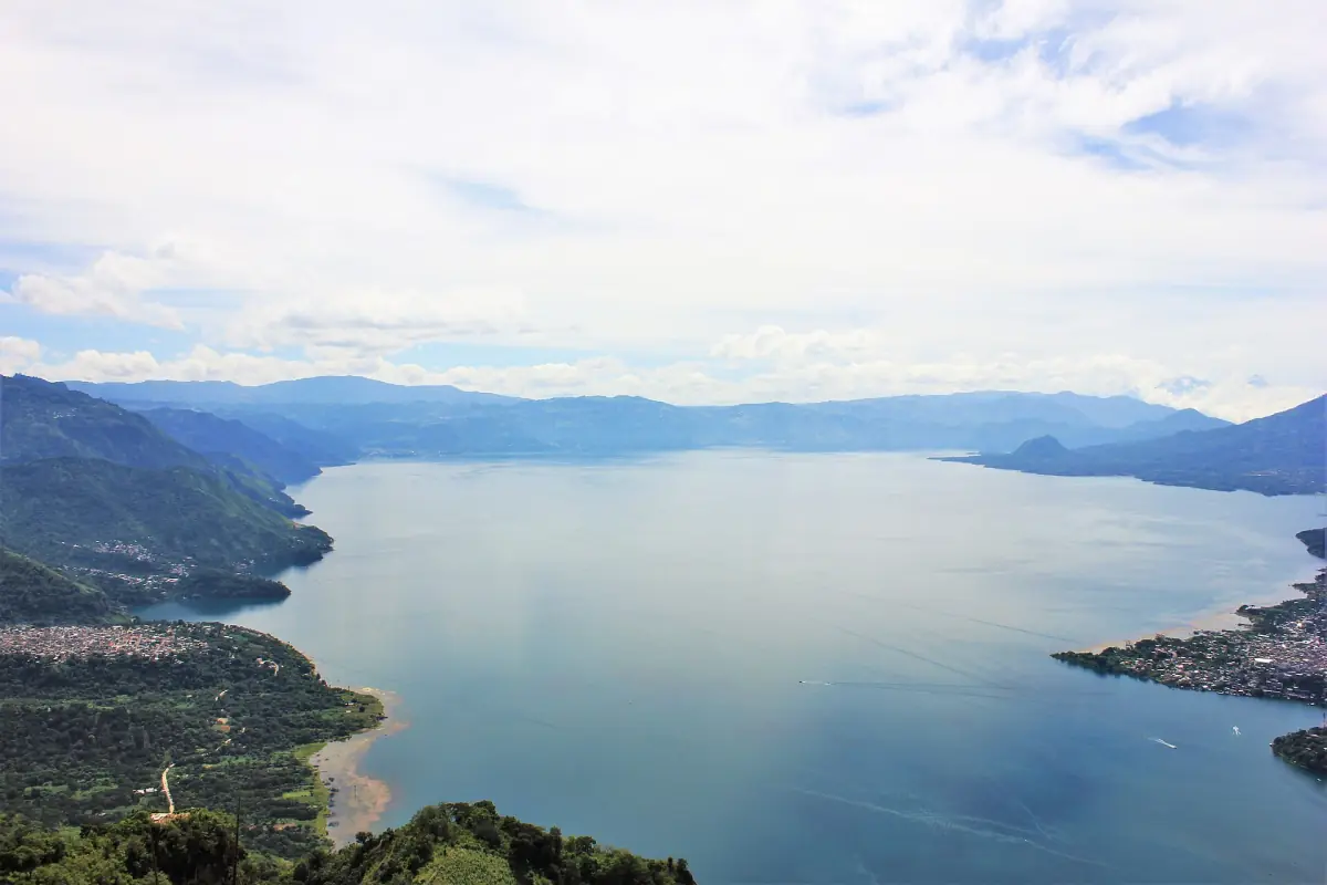 Lake Atitlán from the Indian Nose ridge