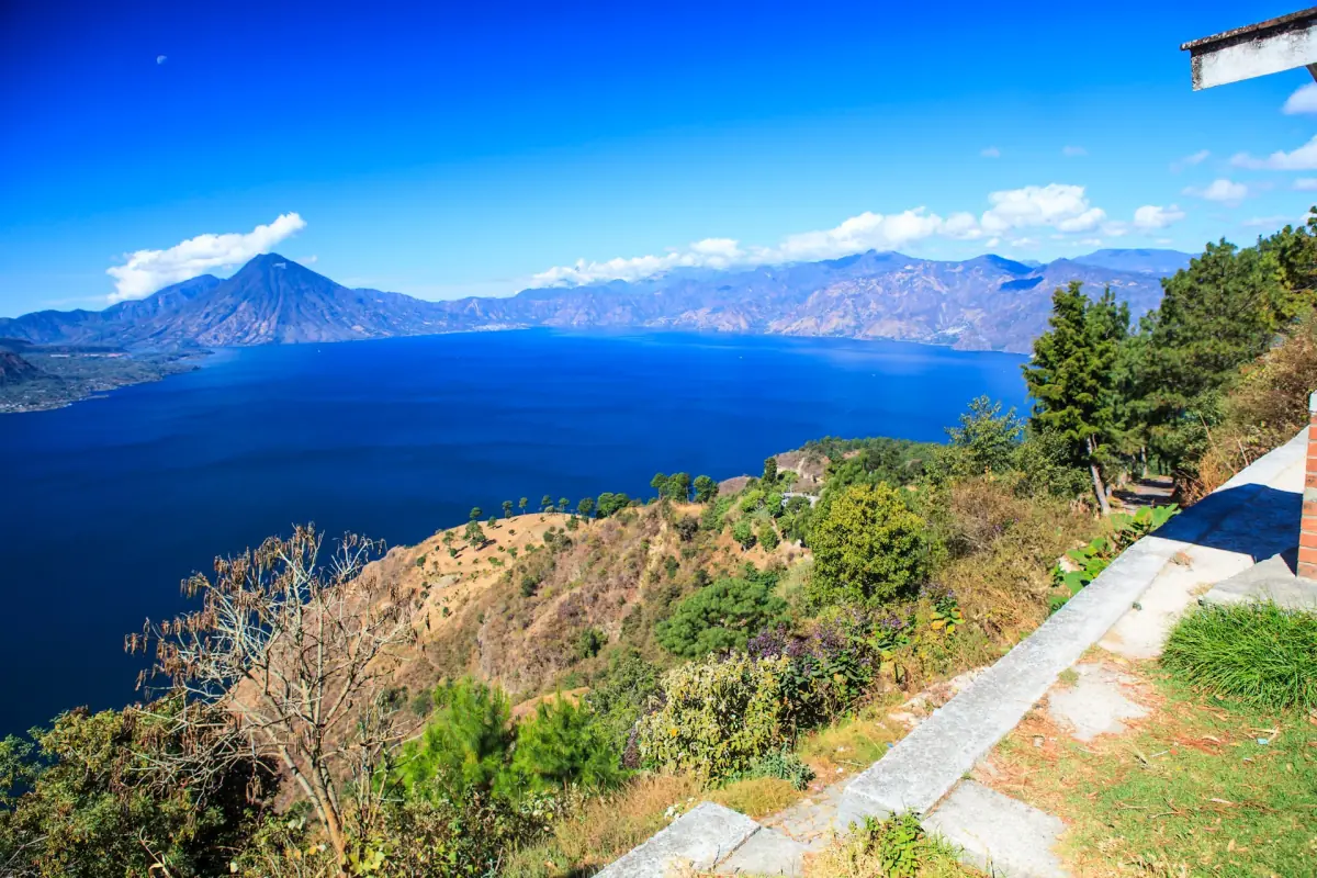 Lake Atitlán from the eastern hills