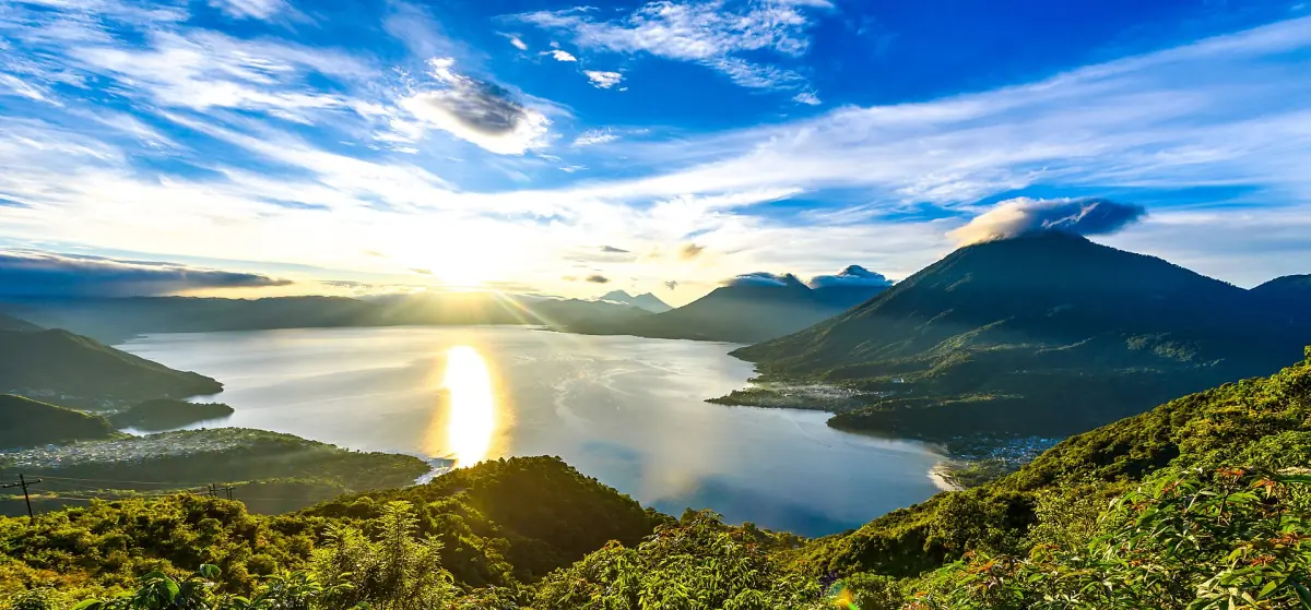 Lake Atitlán in morning light
