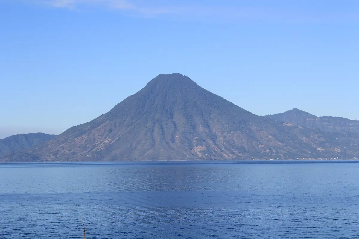San Pedro volcano above Lake Atitlán