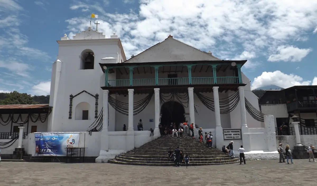 The parish church of Santiago Atitlán